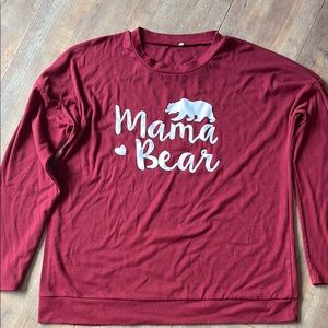 Red 'Mama Bear' Sweatshirt